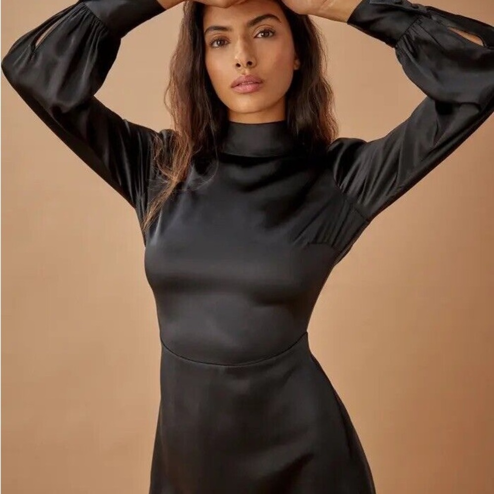 Reformation Kim Silk Dress